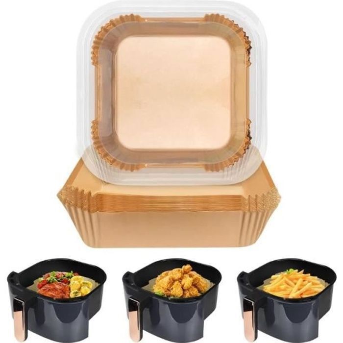 Backpapier Für Heißluftfritteusen, Lebensmittelechtes Zubehör Für Heißluftfritteusen – 100 Blatt 20 X 5 Cm Für 4-6 L Heißluftfritteusen-gerichte