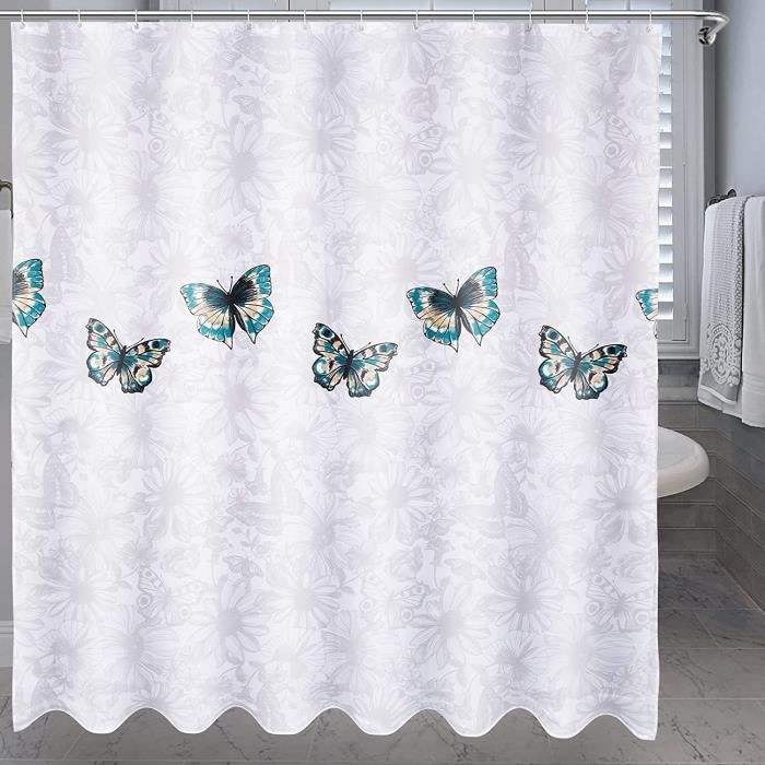 Duschvorhang – Zgeer – Schmetterling – 180 X 180 Cm – Polyester – Schimmelresistent