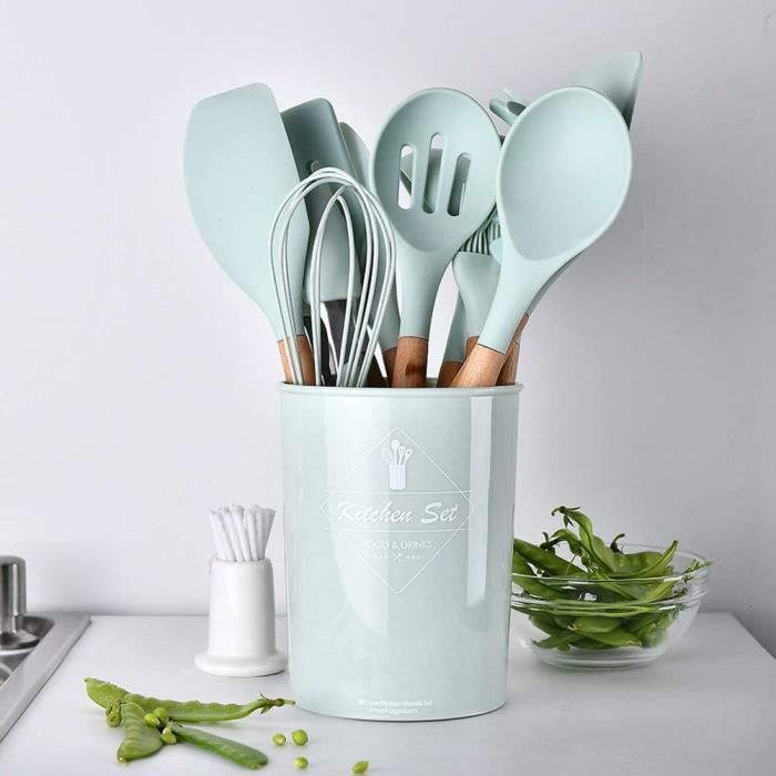 Küchenhelfer-set – Silikon – 11-teilig – Antihaftbeschichtung – Hitzebeständig – Bpa-frei