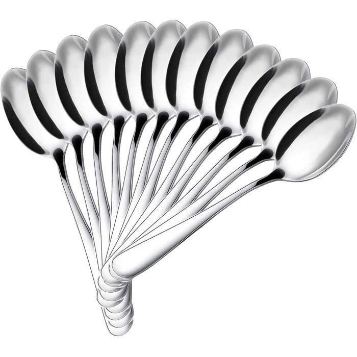 Kaffeelöffel - Changm - 10 Stück - Edelstahl - 14,5 Cm - Spülmaschinenfest