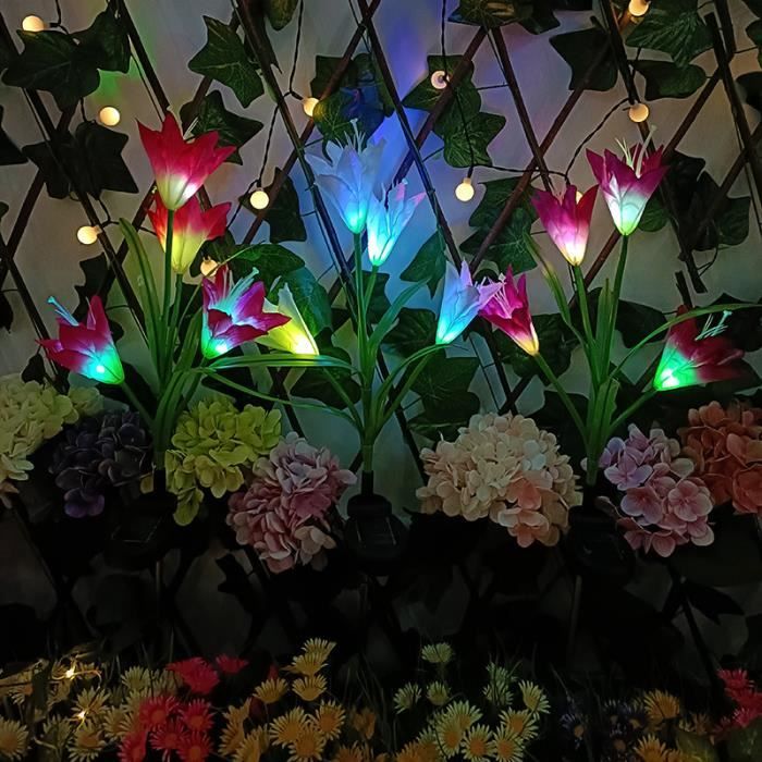 Dekorative Lampe – Solar – Led – Zufällige Farbe – Außenbereich – Mehrfarbig