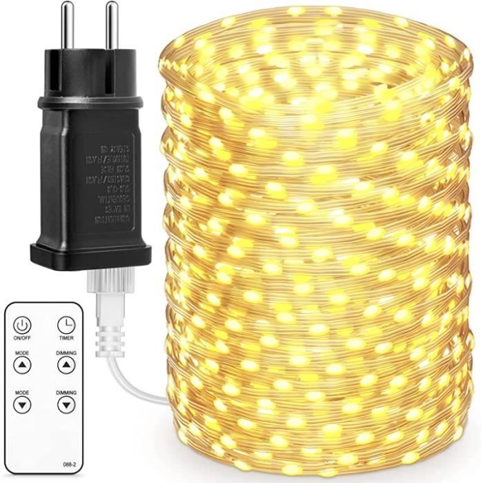 Lichterkette – Led – 50 Meter – 8 Modi – Ip44 Wasserdicht – Weiß