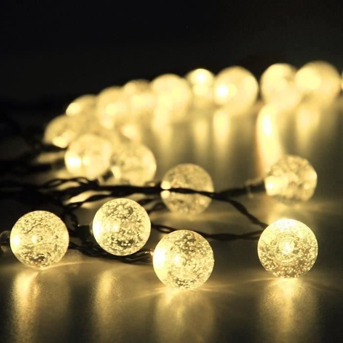 Lichterkette – Mc – 30 Led-kugeln – Länge 4,5 M – Solarbetrieben – Warmweiß