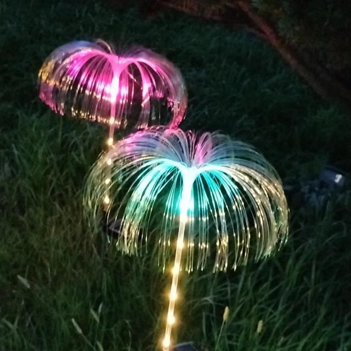 Solar-außenleuchte – Zgeer – Quallenmotiv – Ip65 Wasserdicht – 2 Led-leuchtmittel – Weiß