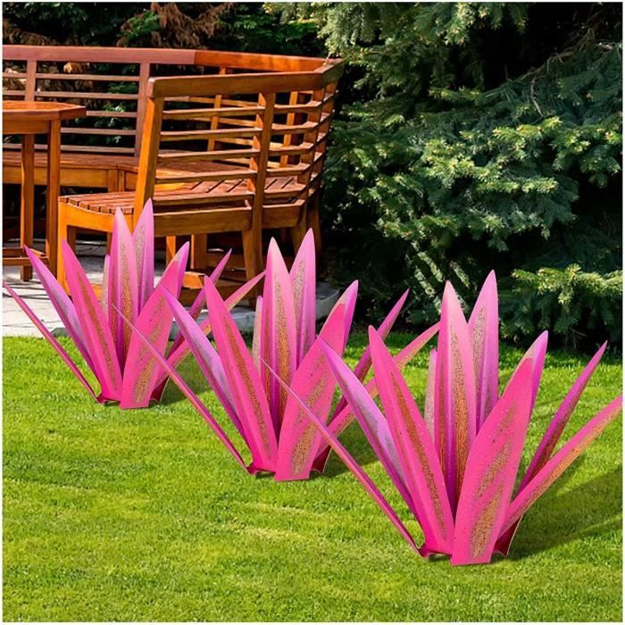 Künstliche Pflanze – Blauer Tequila – 35 Cm – Rosa – Wasserfest Und Rostfrei