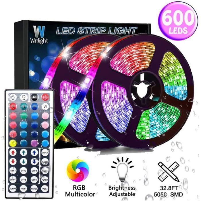 Lichtleiste – Marsee – 10 M – 600 Rgb Smd 3528 Leds – Ir-fernbedienung – Mehrfarbig
