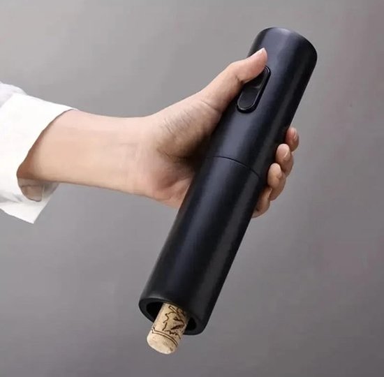 Elektrischer Korkenzieher – Automatischer Weinöffner – Wein – Öffnen – Elektrischer Weinöffner – Schwarz