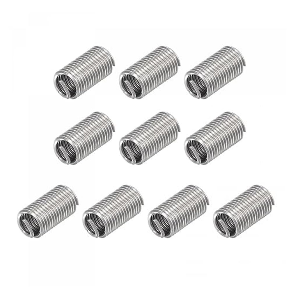 Pack Of 10 Thread Repair Inserts, Stainless Steel Spiral Wire, Helicoil Thread Repair Insert, 3/8-16 X 3d