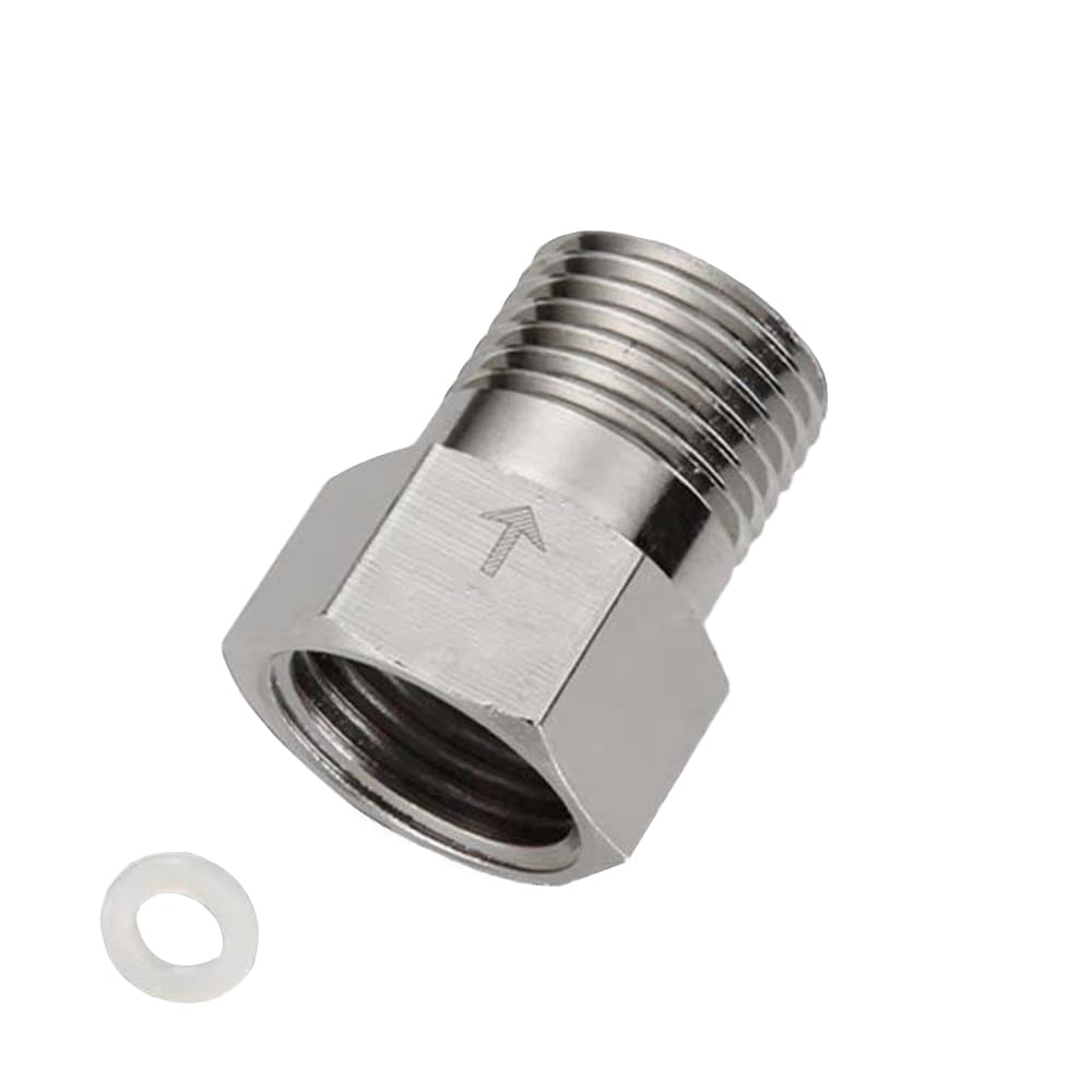 Stainless Steel Check Valve, G 1/2 Inch Female Thread To Male Thread, One-way Valve For Water Tank, Water Heater, Toilet, 304 Stainless Steel