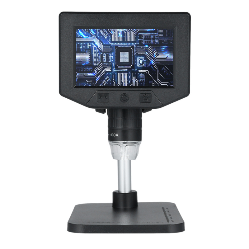 4,3 Zoll Hd 1080p Digitale Mikroskopkamera, 1x-1000x Vergrößerung, Tragbar, Für Die Reparatur Von Elektronischen Leiterplatten, Mit 8 Leds.