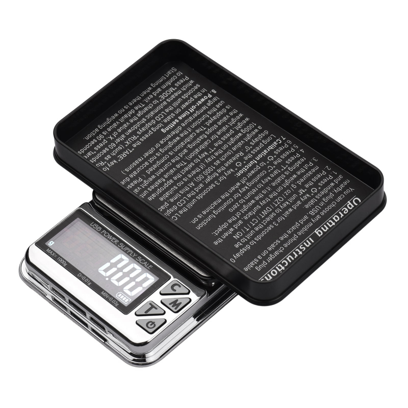 Wiederaufladbare Digitale Taschenwaage Für Schmuck, Elektronische Miniwaage, Usb-betrieben, 2-zoll-lcd-bildschirm, Tara-funktion, Automatische Abschaltung