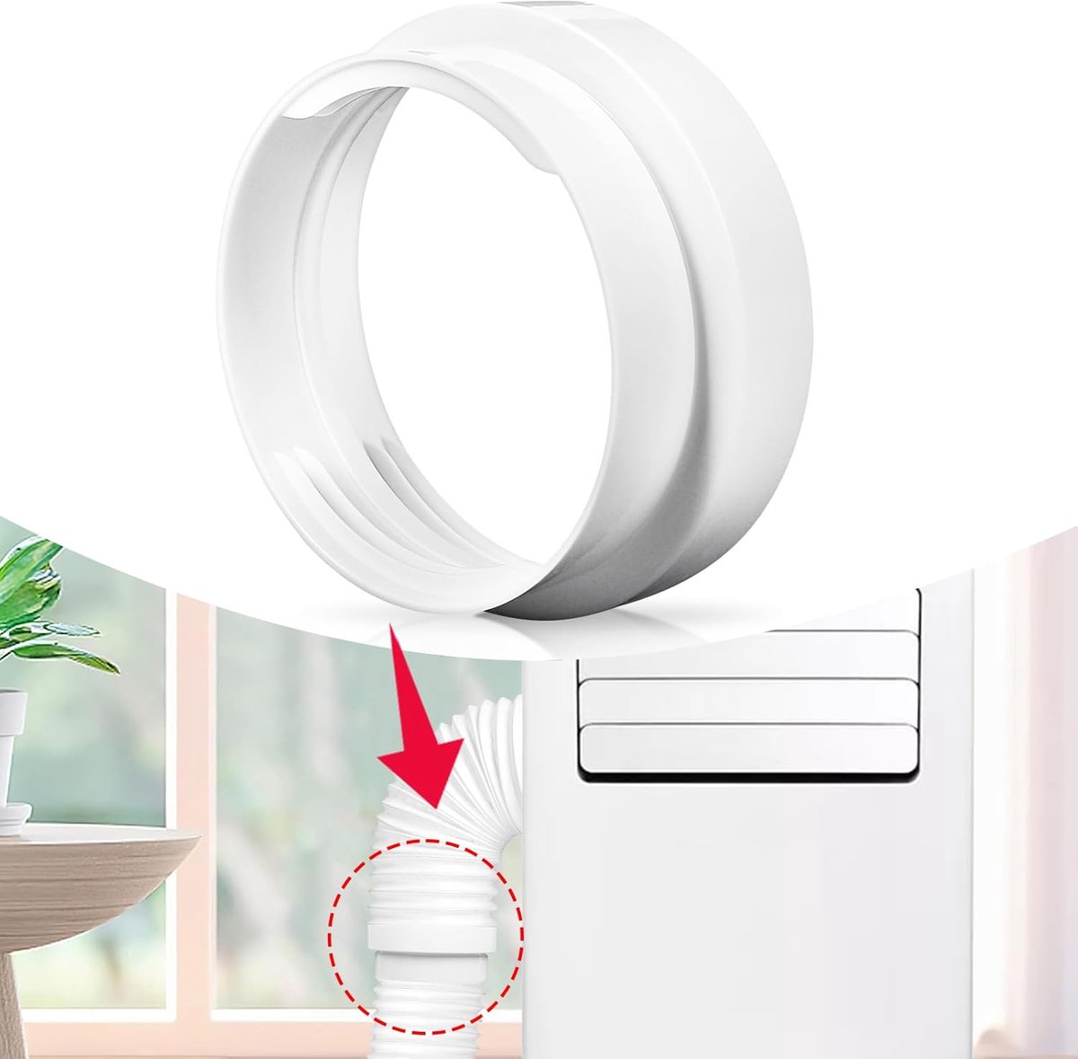 Raccord Tuyau Évacuation Climatiseur Ø130/150mm - Rallonge Étanche - Installation Facile