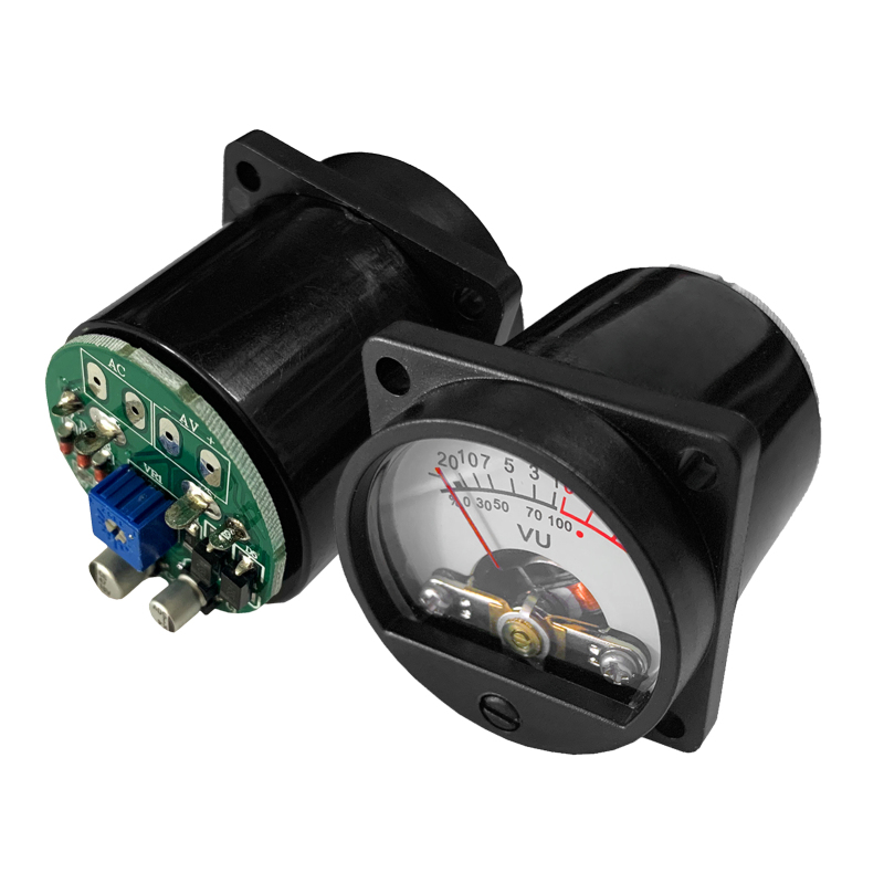 Vu-meter (2 Einheiten) Mit Warmer Hintergrundbeleuchtung, Analoger Anzeige, Schallpegelanzeige (db), Aufnahmefunktion Und Audiopegelverstärker Mit Steuerplatine.