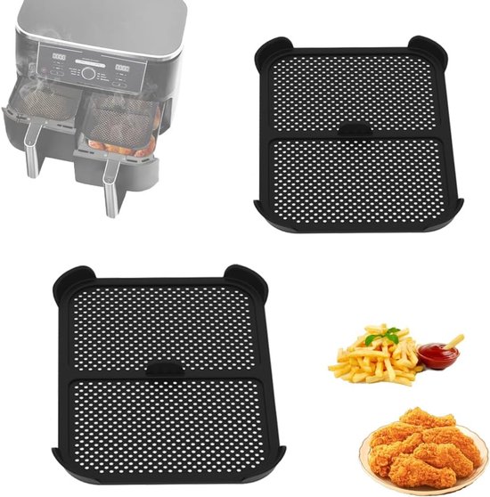 Spritzschutz Sets Für Heißluftfritteusen Kompatibel Mit Ninja Af400eu & Af451eu Zubehör Für Heißluftfritteusen Effektiver, Wiederverwendbarer Spr