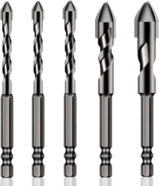5 Teiliges Set Hochfester Exzenterbohrer, Für Metall, Beton Und Andere Materialien. Dieses Multifunktionsset Eignet Sich Für Keramikfliesen, Zieg
