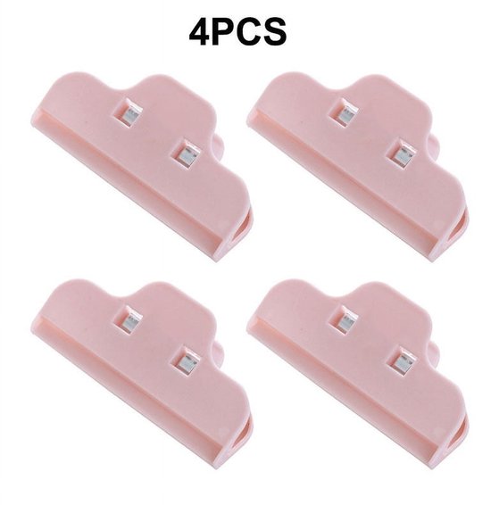 Chipstütenclips 4 Stück, Chipstütenclips, Lebensmittelbeutelclips, Lebensmittelbeutelclips Mit Verschlussclips, Kunststoffclips Für Chips, Snacks