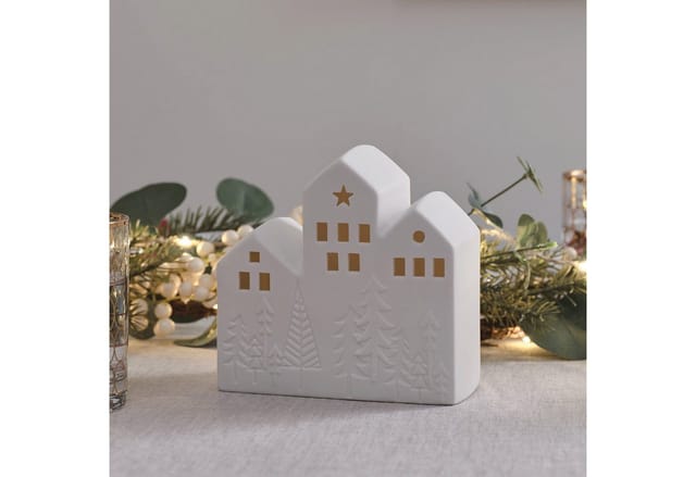 LED-Keramik Weihnachtshaus