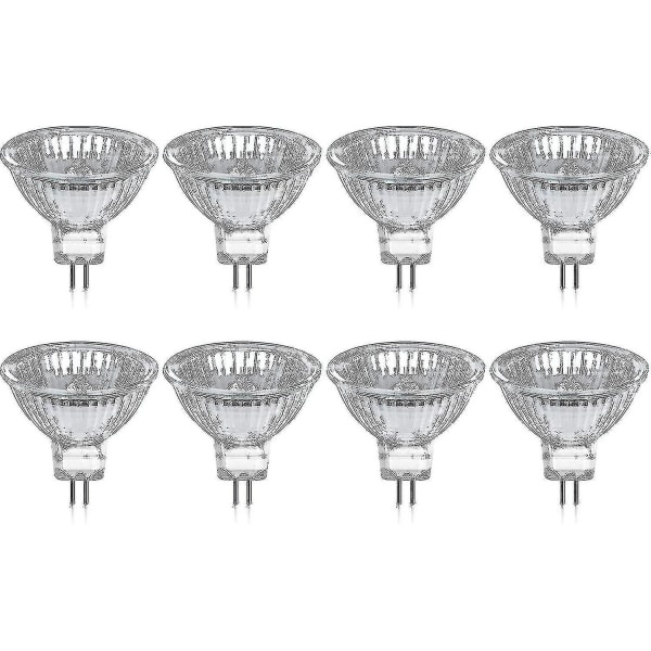 8er-pack Gu5.3 Mr16 35w 12v Dimmbar Warmweiß 2800k, 400 Lumen, Mit Schutz