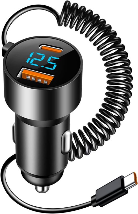 Usb-c Autoladegerät 100w Usb Pd 30w Mit 100w Kabel 3-port-autoladegerät Für Handys Geeignet Für Iphone 16 15 14 13 Samsung Galaxy S24 S23 Xiaomi