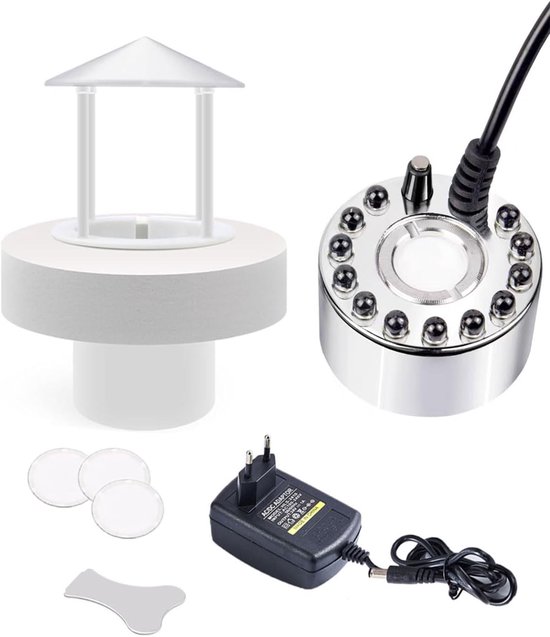 Ultraschallbefeuchter 350 Ml H Ausgestattet Mit 12 Led-leuchten Zum Spülen Umwälzen Und Aufbereiten Geeignet Für Aquarien Becken Terrarien Und