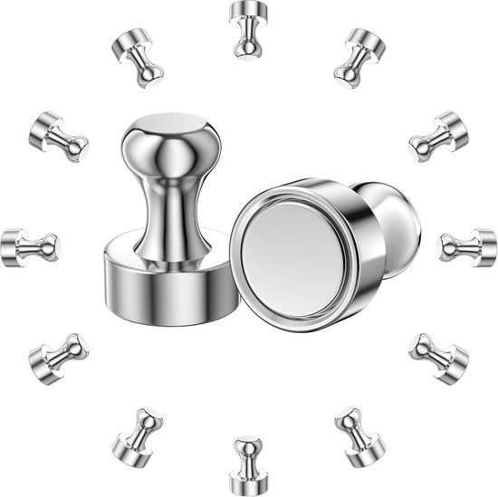 12 Stück Neodym-magnete, Superstark, Für Kühlschrank, Kleine Magnete Für Kühlschrank, Magnetplatte, Tür, Tafel, Karte, Whiteboard (12 X 16 Mm)