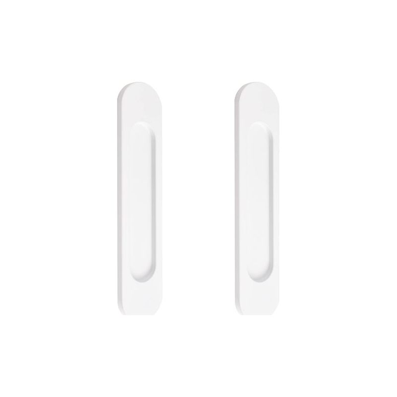 Set Mit 2 Selbstklebenden Ovalen Schiebetürgriffen Aus Aluminiumlegierung, Warmweiß, 15 Cm