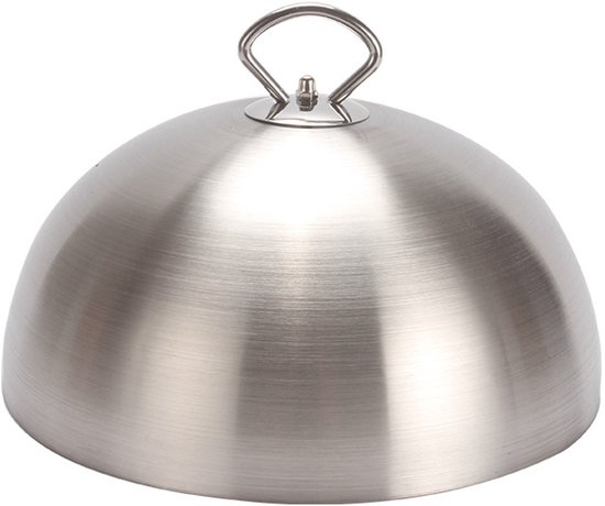 Steakhülle Aus Edelstahl, 26 Cm – Spritzschutz, Multifunktional Zum Grillen Und Backen