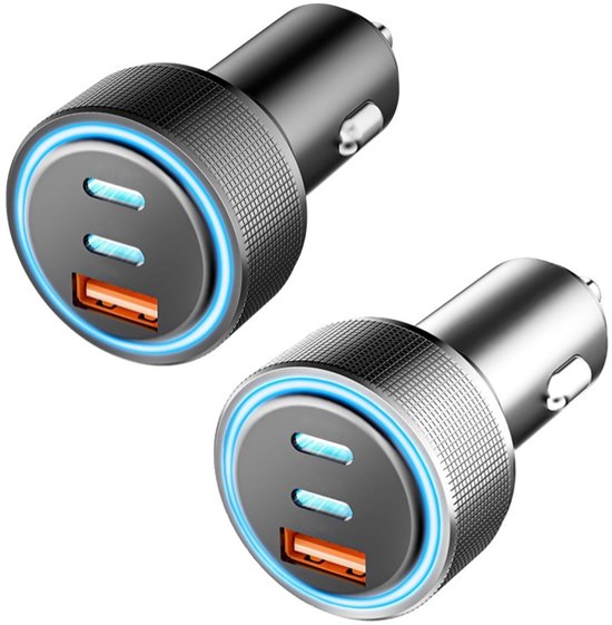 67-w-usb-c-autoladegerät Mit 3 Anschlüssen Usb-c A-autoladegerät-adapter 12-v-schnellladung Geeignet Für Iphone 16 16e 15 14 13 Pro Max 16e S24 9 8