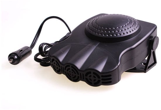 Tragbare Autoheizung 12 V 2-in-1 Anti-blasen-maschine Heiz Kühlfunktion Mini-autoheizung Mit Kfz-batterieanschluss Windschutzscheibenenteiser Schwarz