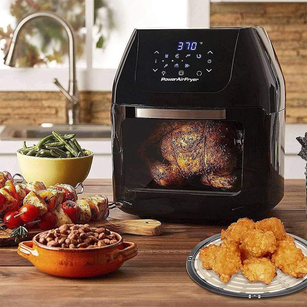 Backmatte Für Heißluftfritteusen, Ersatzkorb Für Heißluftfritteusen, Ersatzgrillpfanne, Wiederverwendbare Einsätze Für Heißluftfritteusen, Zum Kochen, Grillen, Für Die Küche, Zum Braten (20 Cm)