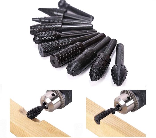 10 Stück Spiralbohrer Für Die Holzbearbeitung 6,3 Mm Schaft