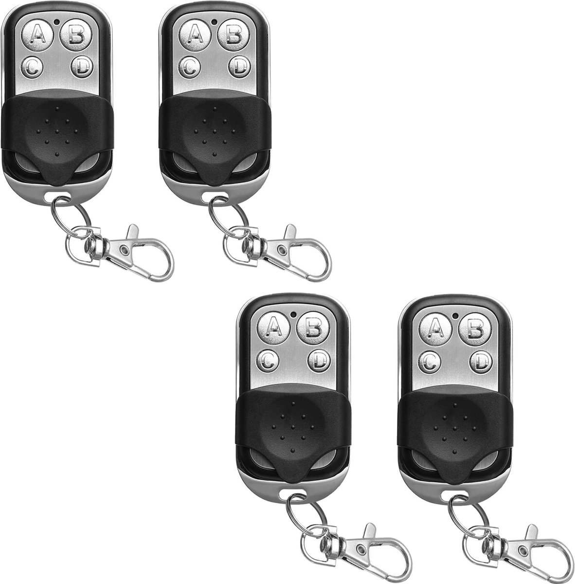 4-tasten-fernbedienung 433 Mhz – Garagentoröffner – Metallene Garagentor-fernbedienung Mit Vier Tasten – Handsender – Universelle Garagentor-fernbedienung – Geeignet Für Die Meisten Kfz-werkzeuge Und