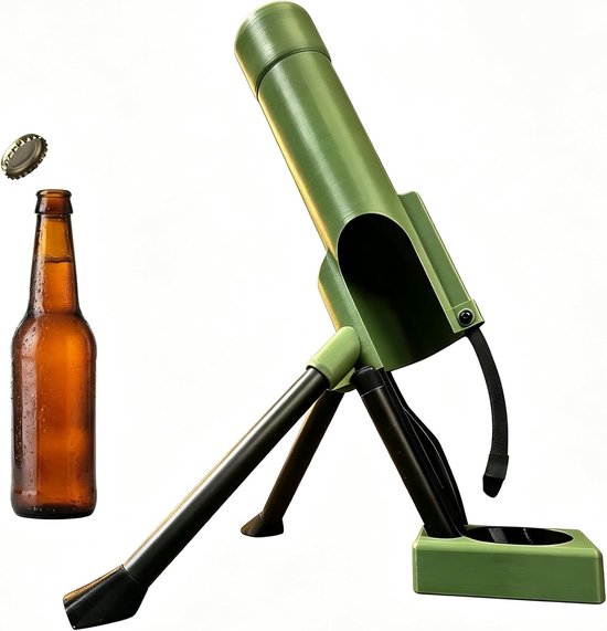 500 Ml Bierflaschenöffner In Form Einer Mörsergranate Robuster, Taktischer Flaschenöffner, Freihändig, Dekoration Für Partys Und Hausbar (grün)