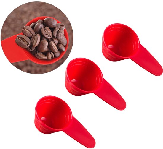 3 Teiliges Messlöffel Set Kaffeemesslöffel Kaffeepulverlöffel Kaffeebohnenlöffel Gewürzlöffel Mit Skala Küchenutensil 9,3 X 5 Cm Für Kaffeepulver