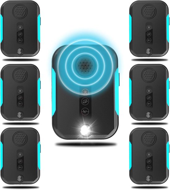 6 Ultraschall Nagetiervertreiber, Mäuse Und Rattenvertreiber Mit 4 Modi, Auch Für Fledermäuse , Für Zuhause, Wohnmobil Und Garage
