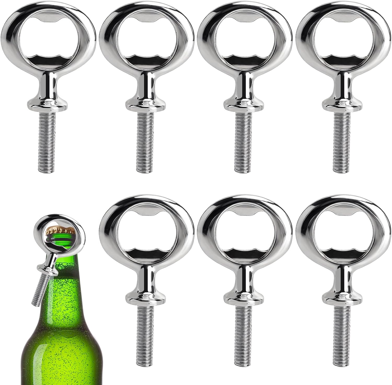 4-teiliges Flaschenöffner-set Aus Metall, Robuste Flaschenöffner, Strapazierfähige Bierflaschenöffner, Komfortables Metalldesign Für Küche, Bar, Outdoor-aktivitäten Und Camping, Langlebige Qualität Fü