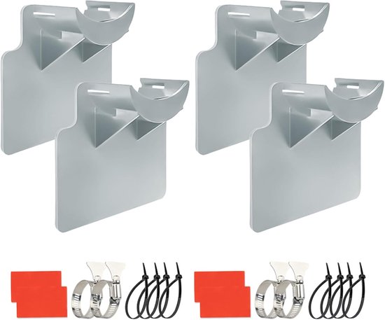 Schlauchhalter – 4 Stück, Mit Verdrehschutz