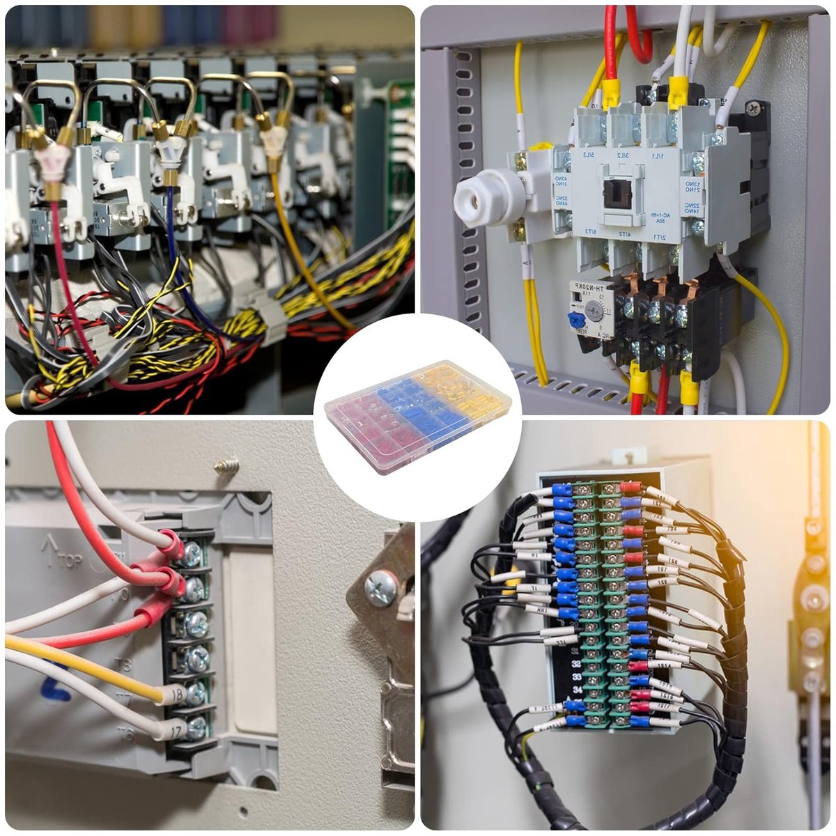 Kabelschuh-set – 480-teilig – 30 Verschiedene Flachsteckhülsen – Crimpverbindungen Mit Isolierhülsen, Flachstecker, Ringgabel, Kabelschuhen, Sortimentsbox – Kabelverbinder Für Elektriker