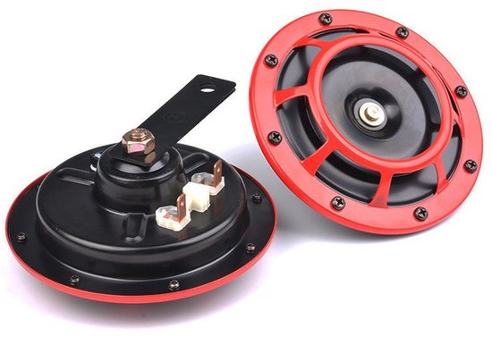 Für 2 Teiliges Super Tone Autohupen Set, 12v Hochton Tiefton Doppelhupen, Laute Hupen Mit Schutzgitter, Kompatibel Mit Autos, Lkws, Motorrädern,