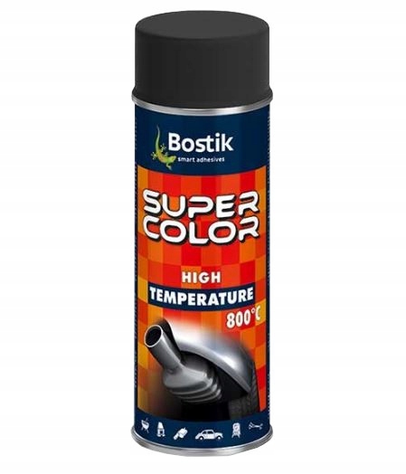 Bostik Hitzebeständiges Lackspray Für Schalldämpferöfen, Anthrazit, 800 °c, 400 Ml
