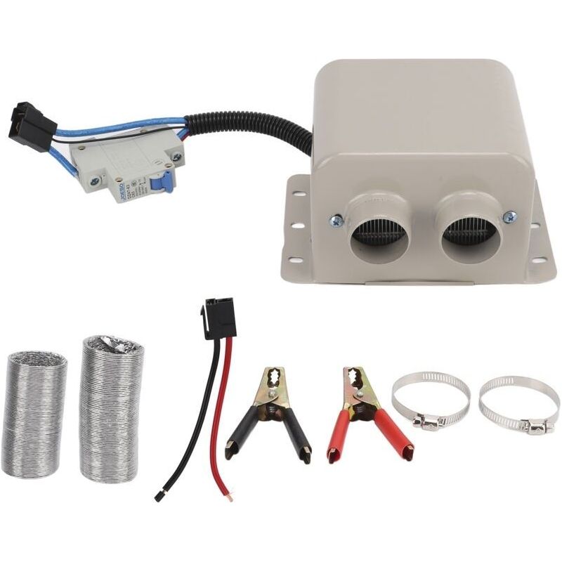 Elektrische Auto-entfrosterheizung. 800 W. Tragbar. Schnelle Aufheizung. Windschutzscheibenheizung Mit 2 Öffnungen. 12 V.