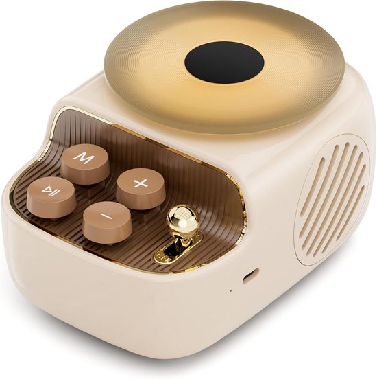 Retro-bluetooth-lautsprecher 10-w-mini-lautsprecher Mit Nachtlicht Aromatherapie-diffusor Einschlafhilfe Für Menschen Mit Schlafproblemen Beige