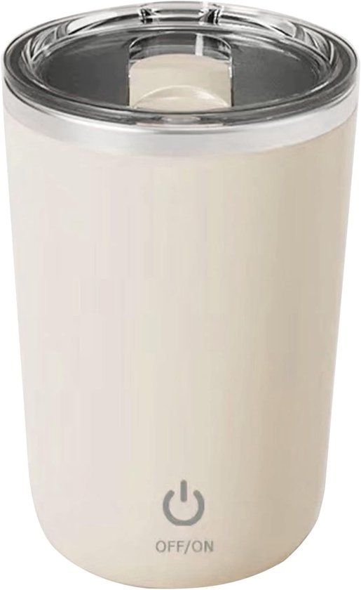 Automatischer, Selbstumrührender Kaffeebecher Rührfunktion Magnetisch Betriebener Kaffeebecher 350 Ml Für Den Hausgebrauch Beige Passend Für Mark