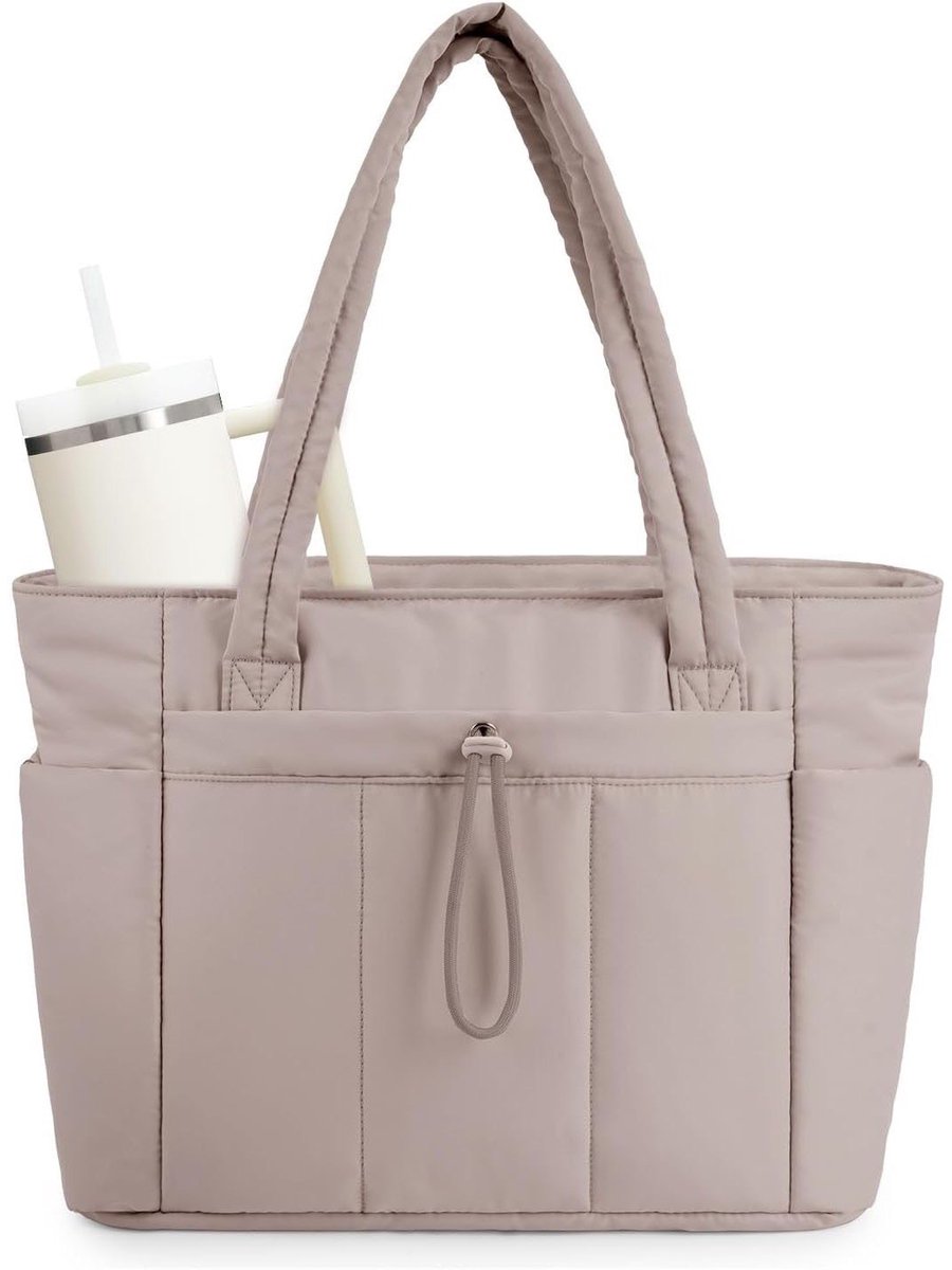 Gepolsterte Tragetasche Mit Getränkehalter, Laptopfach Und Befestigungsgurt Für Koffer/trolley – Ideal Für Reisen, Arbeit, Pflegekräfte Und Frauen – Camel