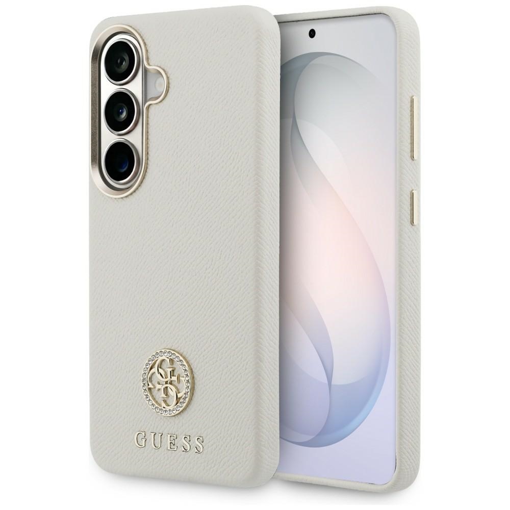 Guess Strass-logo-hülle Mit Rundem Logo Für Samsung Galaxy S26, Beige