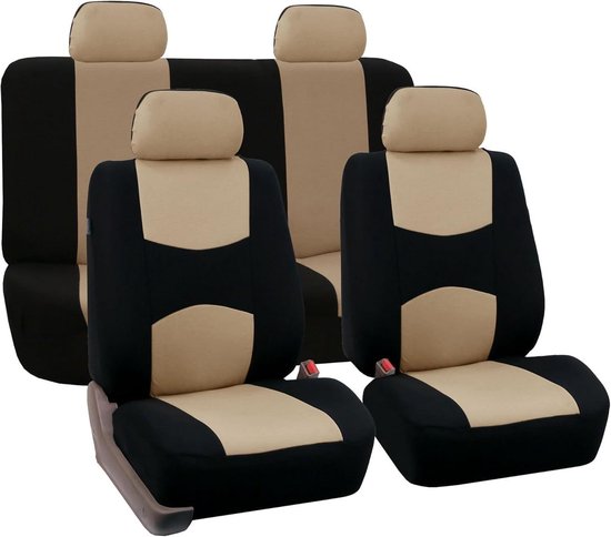 Autositzbezüge Sitzschoner Fahrzeuginnenraum Rundumschutz Komplettset Beige