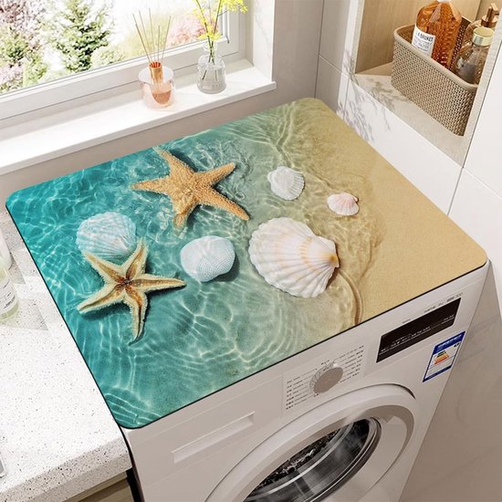 Waschmaschinenabdeckung – 60 X 60 Cm – Rutschfest – Beige
