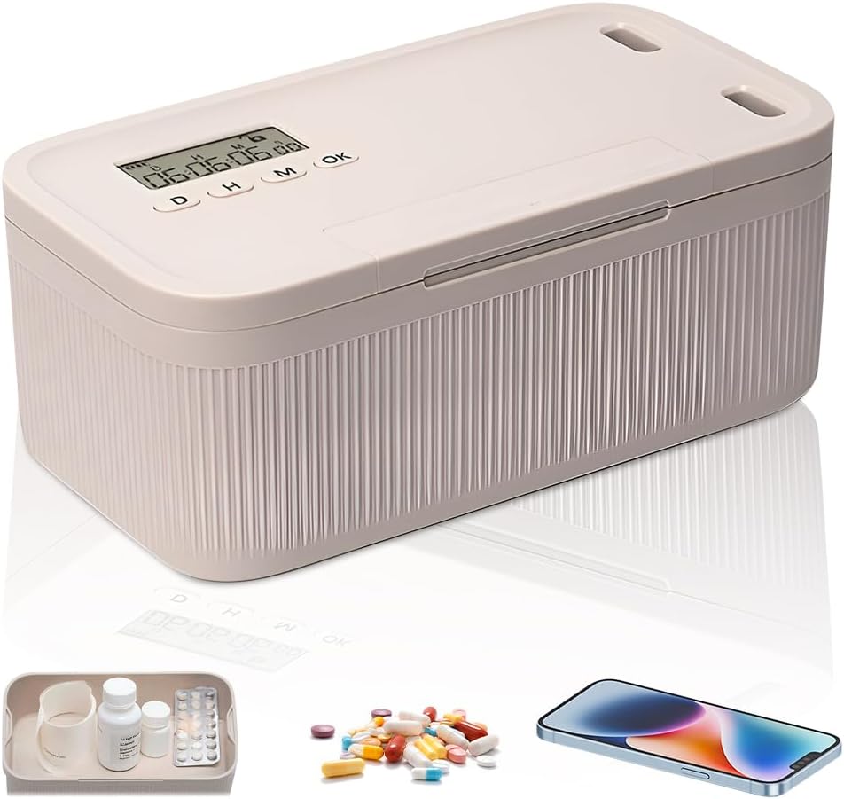 Sichere Telefonbox Mit Timer, Steckerentferner, Kindersicherung Und Suchtschutz, Für Zuhause Und Büro