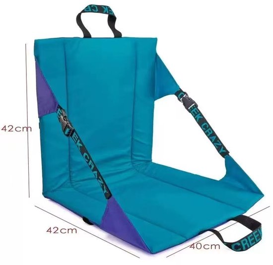 Klappbarer Outdoor Stuhl Verdicktes, Fleckenabweisendes Kissen Mit Aufdruck Praktisches Campingkissen Konzertstuhl Mit Rückenlehne Und Feuchtigke