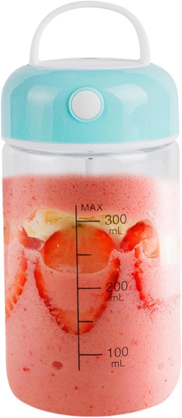 Automatischer Mixbecher Proteinpulver-shaker Leiser Aber Leistungsstarker Mixbecher 380 Ml Lebensmittelecht Attraktiver Haferflocken Blau